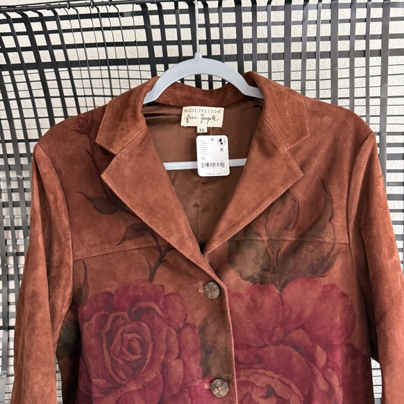 Free people Nigel Preston Suede Roses Jacket - Picture 5 of 7